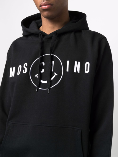 Shop Moschino Felpa  Smiley In Black