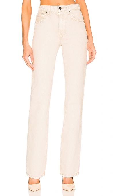 Grlfrnd Melanie High Rise Boot Cut In Beige