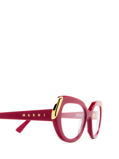 Shop Marni Eyeglasses In Bordeaux