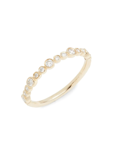 Shop Saks Fifth Avenue Women's 14k Yellow Gold & 0.25 Tcw Diamond Ring