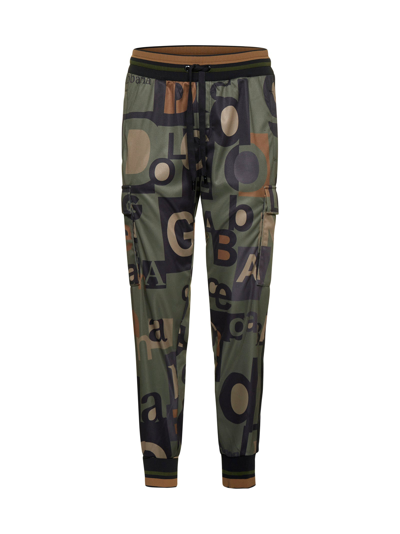 Shop Dolce & Gabbana Allover Logo Printed Jogging Pants In Multi