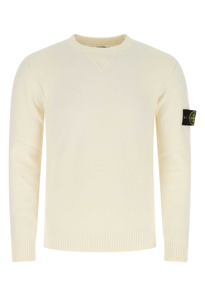 Stone Island Crewneck Sweater In Cream | ModeSens