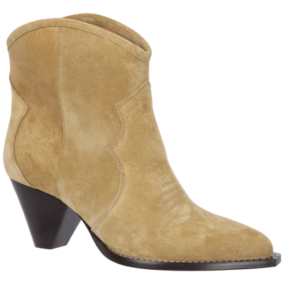 Shop Isabel Marant Women's Suede Heel'ankle Boots Booties  Darizo In Brown