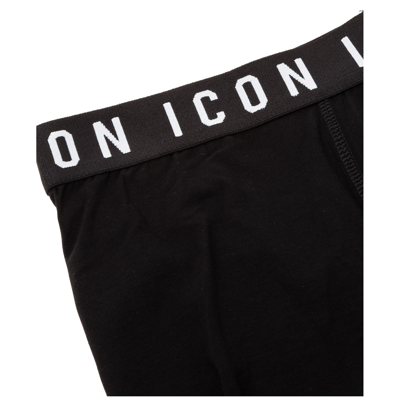 Shop Dsquared2 Men's Underwear Boxer Shorts Be Icon In Black