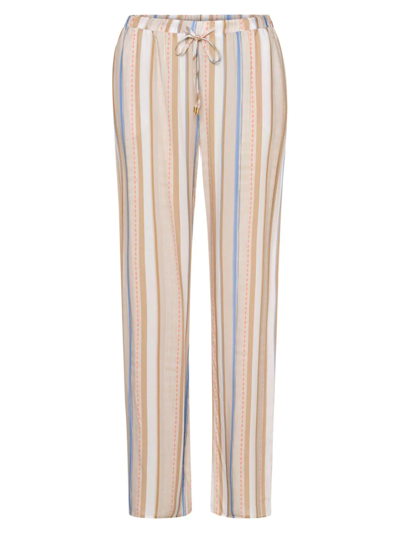 Shop Hanro Women's Sleep & Lounge Striped Pajama Bottoms In Textured Stripe