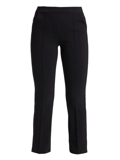 Shop Chiara Boni La Petite Robe Women's Nuccia High-rise Stretch Crop Trouser Jeans In Black