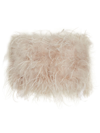 Shop Lamarque Women's Zaina Feather Bustier Top In Feather Pink