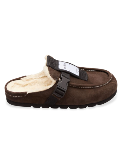 Shop Mcq By Alexander Mcqueen Men's Grow-up Suede Mules In Country Pancake
