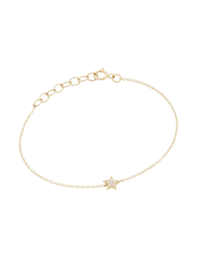 Shop Andrea Fohrman Women's Celestial 14k Yellow Gold & Diamond Star-charm Bracelet