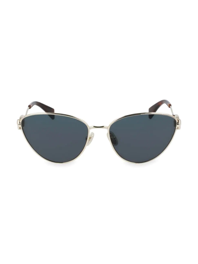 Shop Lanvin Women's Rateau 59mm Cat Eye Sunglasses In Grey