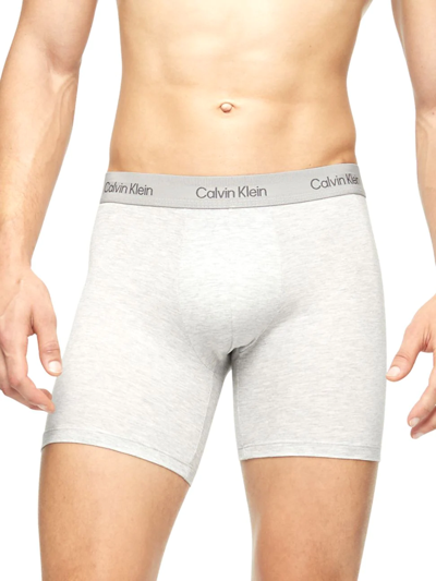 Shop Calvin Klein Men's Ultra-soft Modern Boxer Brief In Grey Heather