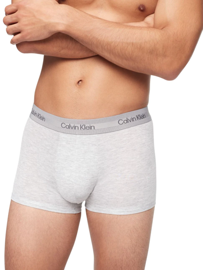 Shop Calvin Klein Men's Ultra-soft Modern Trunk In Grey Heather