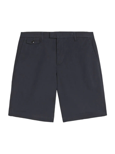 Shop Ted Baker Men's Ashford Cotton Chino Shorts In Dark Navy
