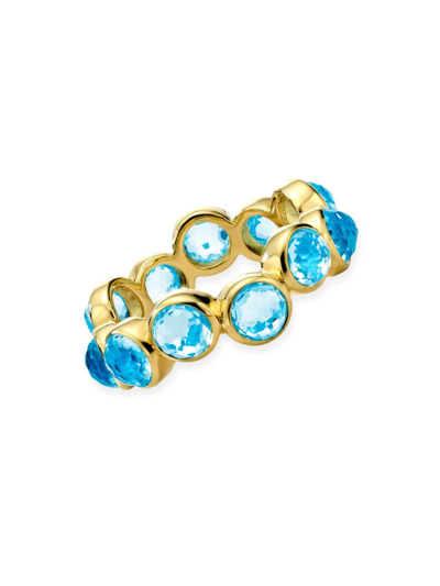 Shop Ippolita Women's 18k Gold Lollipop Swiss Blue Topaz Ring