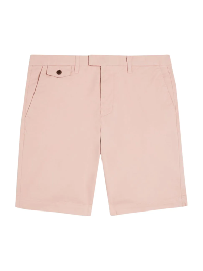Shop Ted Baker Men's Ashford Cotton Chino Shorts In Mid Pink