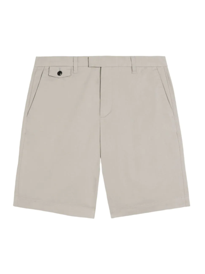 Shop Ted Baker Men's Ashford Cotton Chino Shorts In Light Grey
