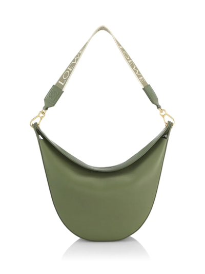 Shop Loewe Women's Medium Luna Leather Hobo Bag In Avocado Green