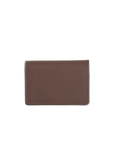 Shop Royce New York Executive Bi-fold Card Holder In Brown