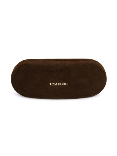 Tom Ford Round Glasses In Brown