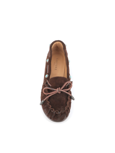 Shop Sartore Loafer In Brown
