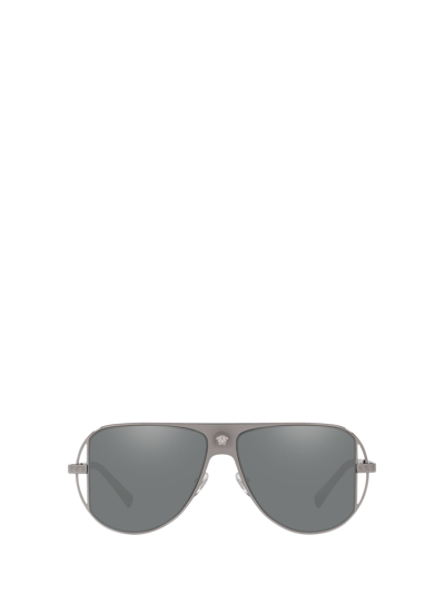 Shop Versace Ve2212 Gunmetal Sunglasses