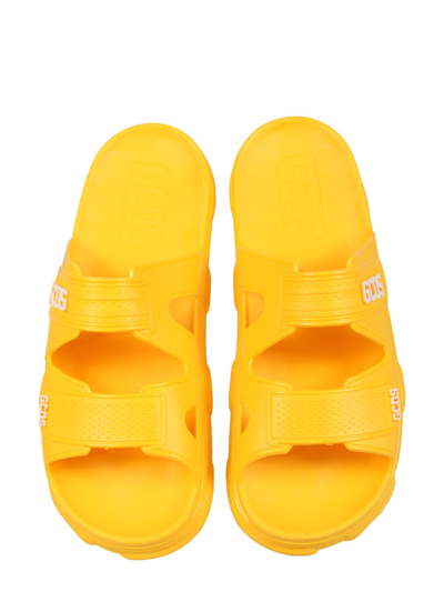 Shop Gcds Rubber Sandals In Giallo