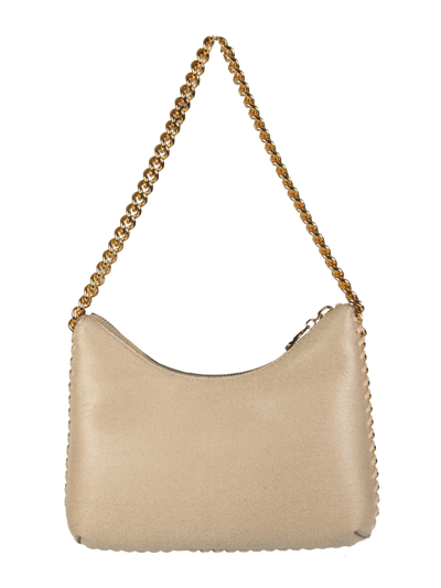 Shop Stella Mccartney Mini Falabella Shoulder Bag In Beige