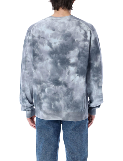 Shop Kenzo Tiger Crest Tie Dye Jumper In Grey Tye Die