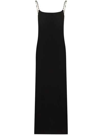 Ambush Chain Viscose Blend Midi Dress In Black
