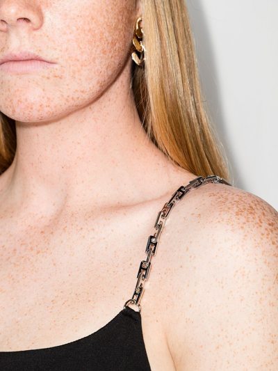 Ambush Chain Viscose Blend Midi Dress In Black