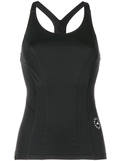 Shop Adidas By Stella Mccartney Fitted Sports Tank Top In Black