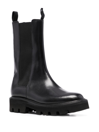 Shop Grenson Doris Pull-up Chelsea Boots In Black