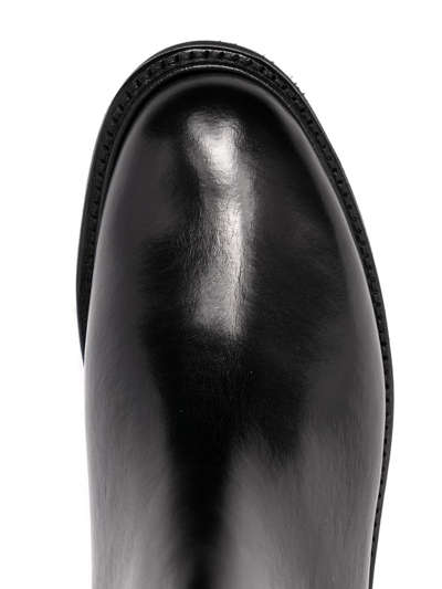 Shop Grenson Doris Pull-up Chelsea Boots In Black