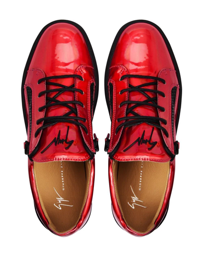 Giuseppe Zanotti Frankie Low-top Sneakers In Red