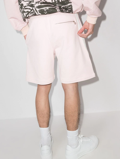 Shop Alexander Mcqueen Logo-tape Track Shorts In Pink