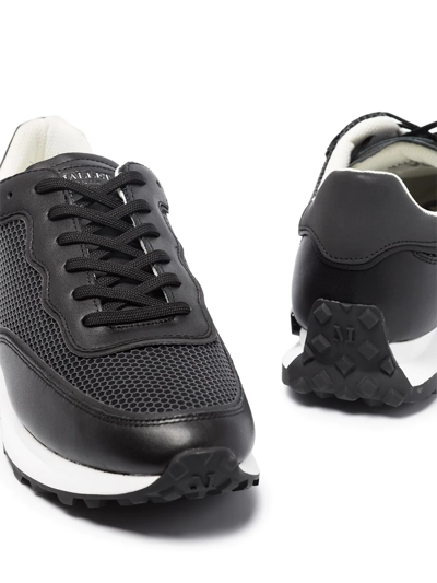 Shop Mallet Caledonian Two-tone Sneakers In Black