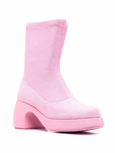 Shop Camper Thelma Mid-heel Boots In Pink