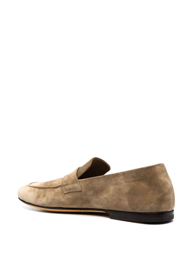 Shop Officine Creative Airto Suede Loafers In Neutrals