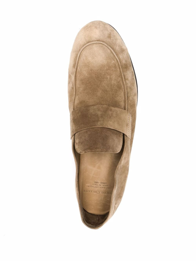 Shop Officine Creative Airto Suede Loafers In Neutrals