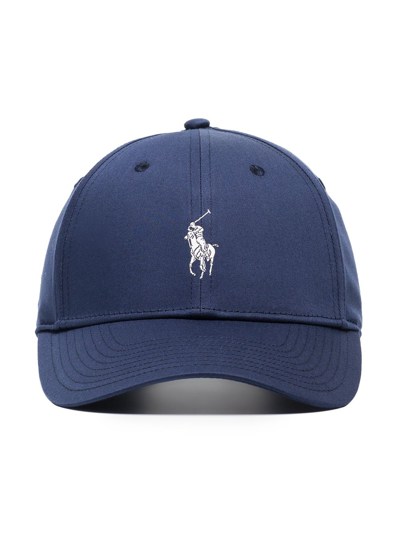 Shop Polo Ralph Lauren Embroidered Logo Cap In Blue