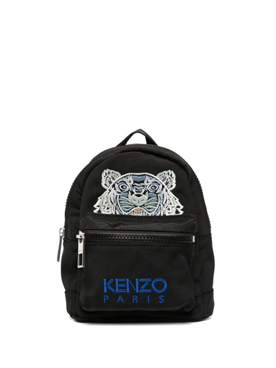 Shop Kenzo Mini Canvas Kampus Tiger Backpack In Black