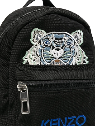 Shop Kenzo Mini Canvas Kampus Tiger Backpack In Black
