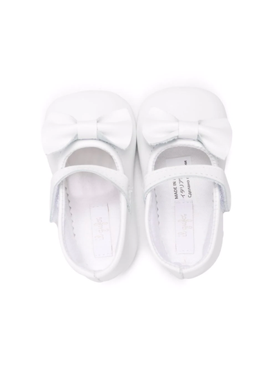 Shop Il Gufo Bow-detailed Ballerina Shoes In White