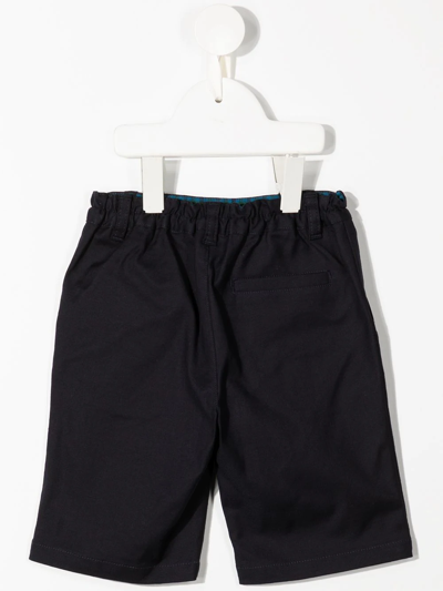 Familiar Elasticated Straight-leg Trousers In Black