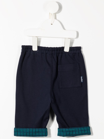 Familiar Elasticated Straight-leg Trousers In Black