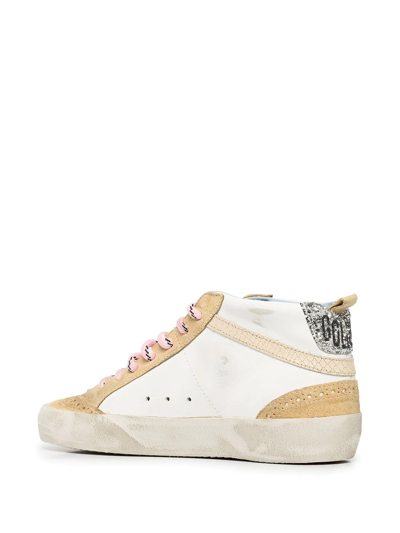 Shop Golden Goose Mid Star Leather Sneakers In Multicolour