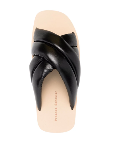 Shop Proenza Schouler Float Padded Sandals In Black
