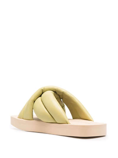 Shop Proenza Schouler Float Padded Sandals In Green