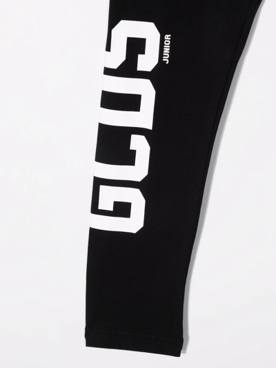 Shop Gcds Logo-print Track Pants In Black