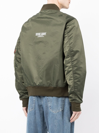 izzue Reversible Bomber Jacket - Green